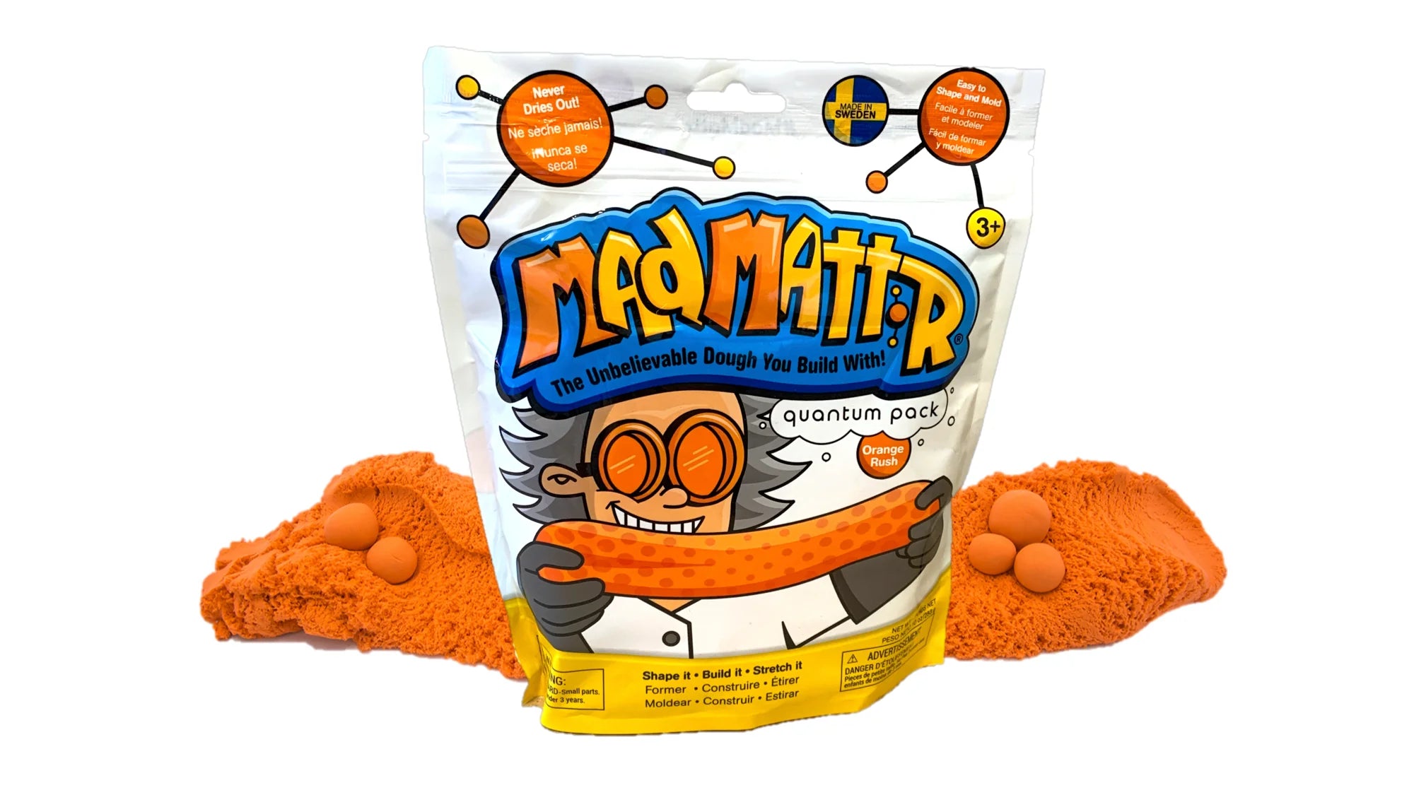 Orange Mad Mattr Kinetic Sand