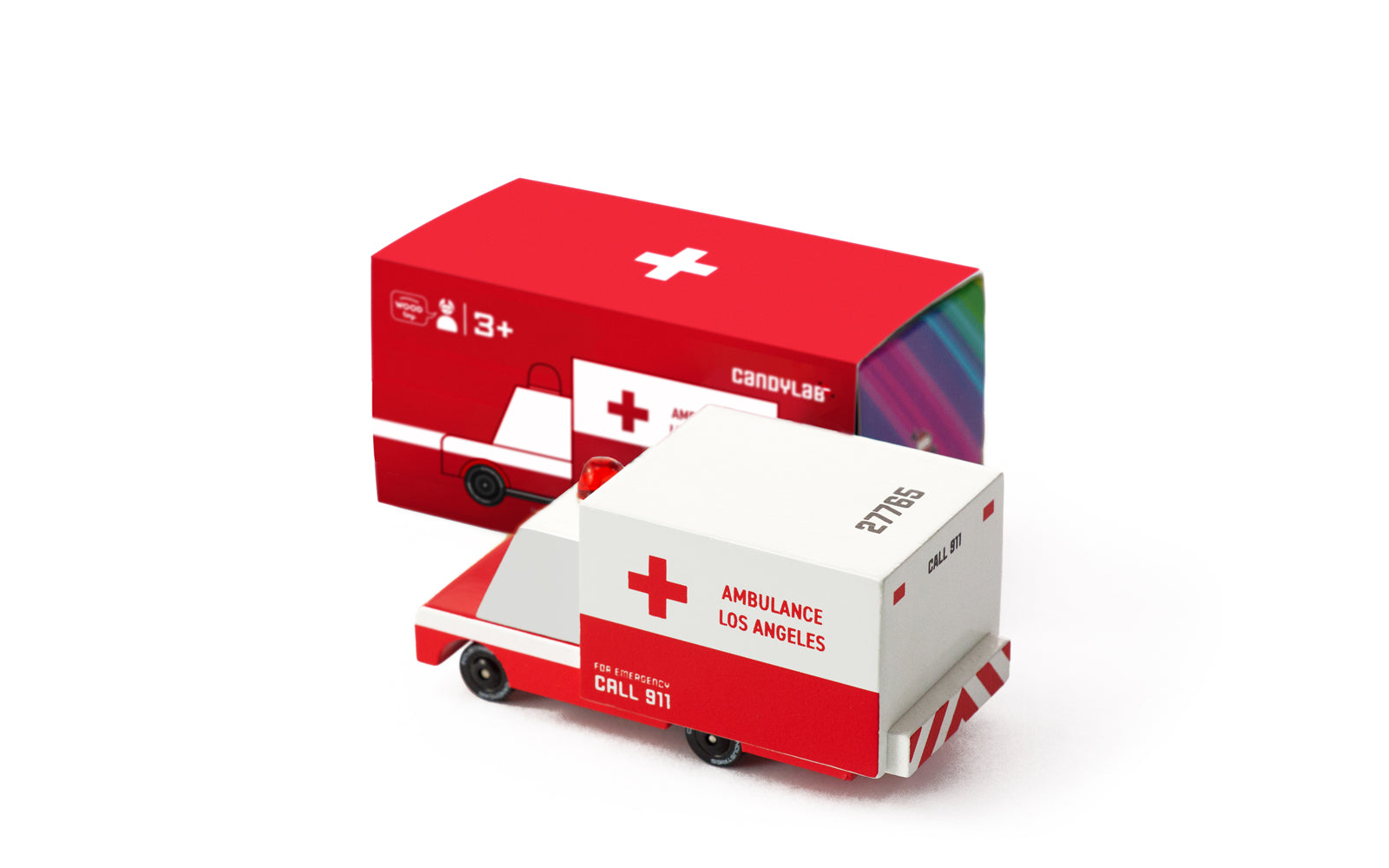 Voiture jouet en bois vintage Ambulance Candylab Toys - Dröm Design